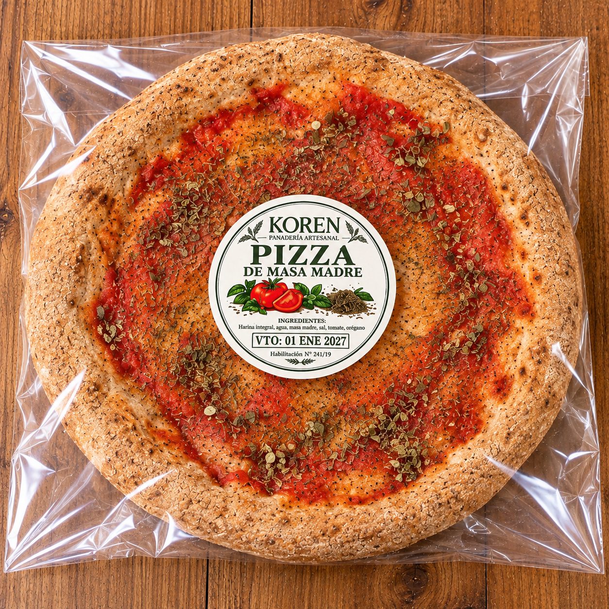 Prepizza integral individual (foto 1)